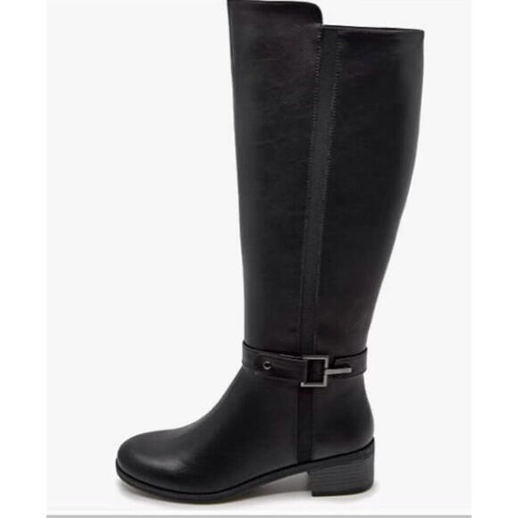 Nautica Women's Minetta Black Knee-High Riding Boots, Size 8, NEW - Picture 1 of 3